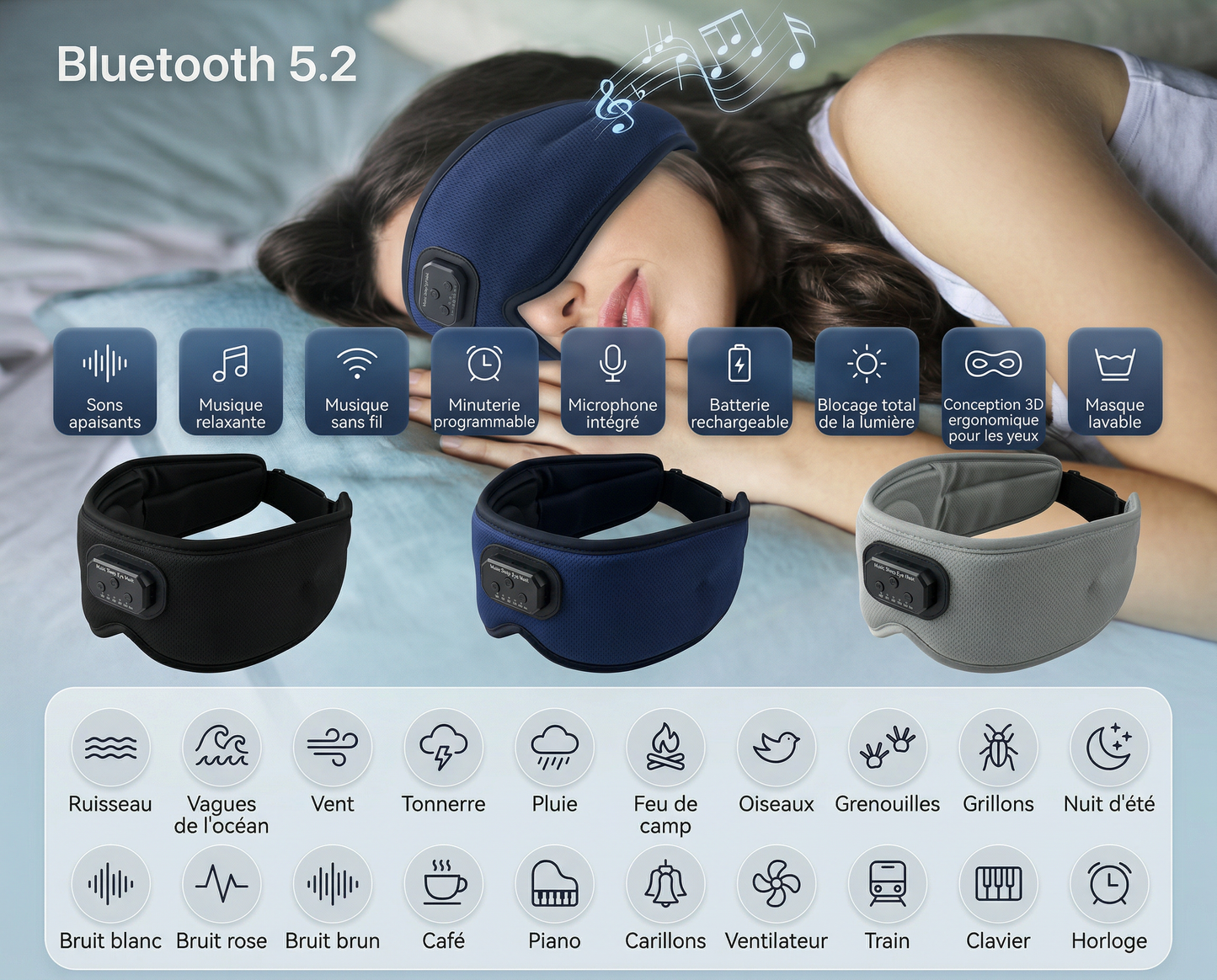 Masque de Sommeil Intelligent